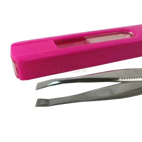 tweezers Eyebrow Tweezers with box Safety Health Stainless Steel Bevel Eyebrows Clip To Defeathering Tweezer Forceps Makeup - Image 2