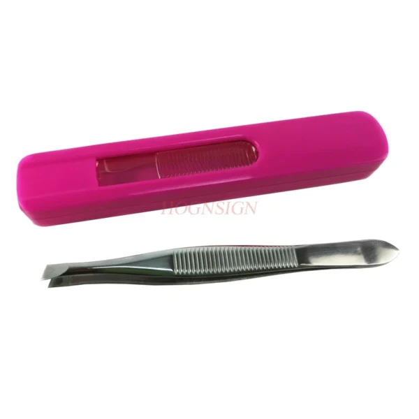 tweezers Eyebrow Tweezers with box Safety Health Stainless Steel Bevel Eyebrows Clip To Defeathering Tweezer Forceps Makeup - Image 6