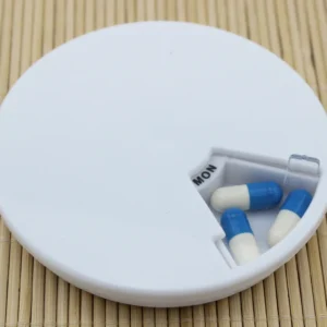 medicine container grid Rotating Small Pcs Convenient A Week Round With Finishing Receive Case For The Old Man