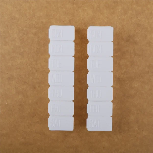7 Days Pill Medicine Organizer Pill Case Medicine Storage Tablet Pill Box With Clip Lids Splitters Storage Dispenser Weekly - Image 6