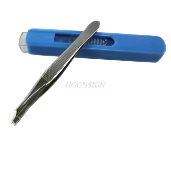 tweezers Eyebrow Tweezers with box Safety Health Stainless Steel Bevel Eyebrows Clip To Defeathering Tweezer Forceps Makeup - Image 3