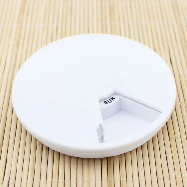 medicine container grid Rotating Small Pcs Convenient A Week Round With Finishing Receive Case For The Old Man - Image 3