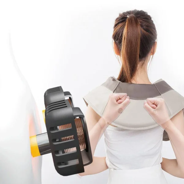 Electric Cervical Back Knocking Masajeador De Espalda Saude Neck Massager Body Percussion Shawl Health Care - Image 2