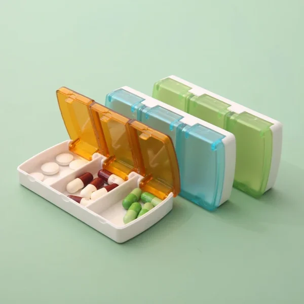 New 3 Grids Mini Organizer Case Pill Box Travel Tablet Holder Container Medicine Drug Storage Box Tablet Pill Organizer Case Hot - Image 2