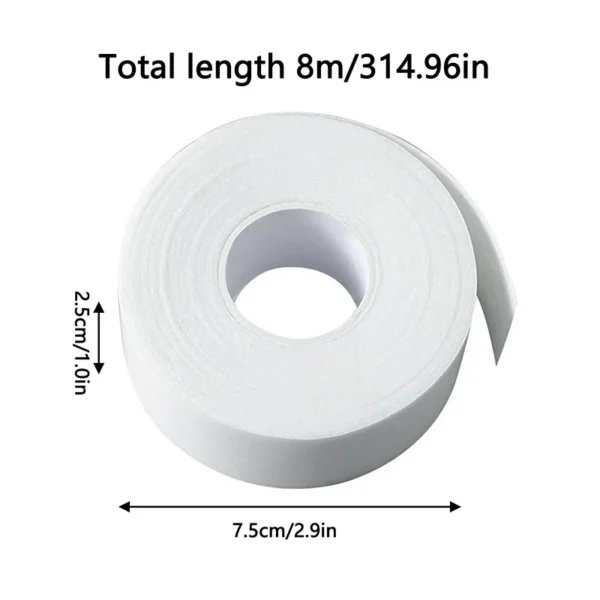 2Roll Collar Sweat Absorbing Pad Disposable Self-Adhesive Breathable Sweat Pads White T-shirt Neck Collar Hat Absorbent Sticker - Image 6