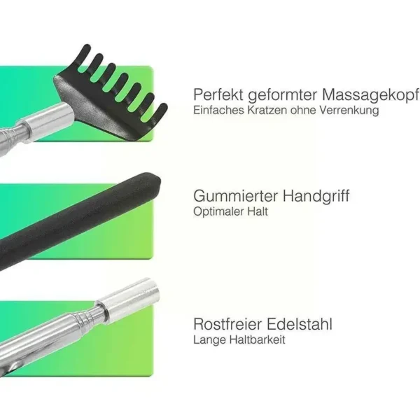 Telescopic Back Scratcher Scratching Backscratcher Massager Back Scraper Itch Products Kit Telescoping Health Hackle Extend V3L1 - Image 4