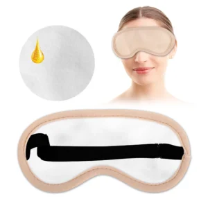 Adjustable Castor Oil Wrap Pack Essential Oil Wrap Organic Cotton Flannel Eye Mask Pad Reusable for Liver Detox Inflammation