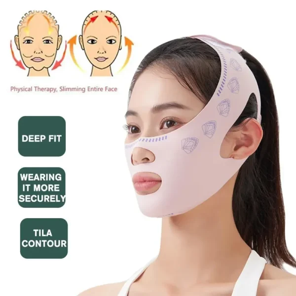 Beauty Health Chin Cheek Slimming Bandage V Shaper V Line Lifting Mask Face Lifting Anti Wrinkle Strap Band Sleeping Mask - Image 2