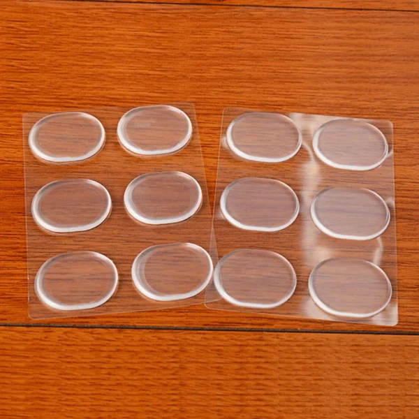 6 Pcs Silicone Heel Pads Premium Cushioning Protect Feet Blister Scratch Rub Hurt Shoes Foot Care Tool Gel Pad Beauty Health - Image 3