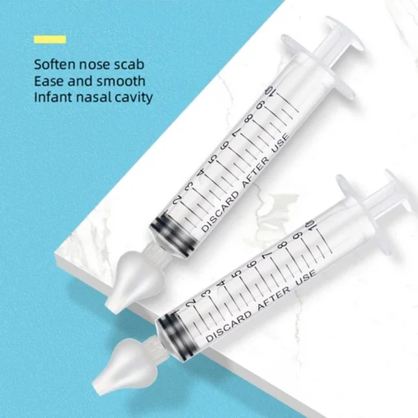 Home Needle Tube Nasal Aspirator Baby Infant Kids Nose Snot Booger Irrigator Mucus Snivel Cleaner Rhinitis Syringe Washer Tube - Image 2