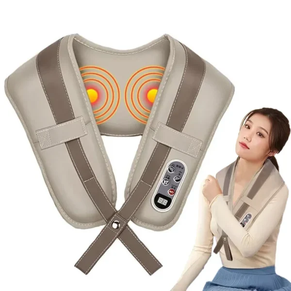 Electric Cervical Back Knocking Masajeador De Espalda Saude Neck Massager Body Percussion Shawl Health Care - Image 3