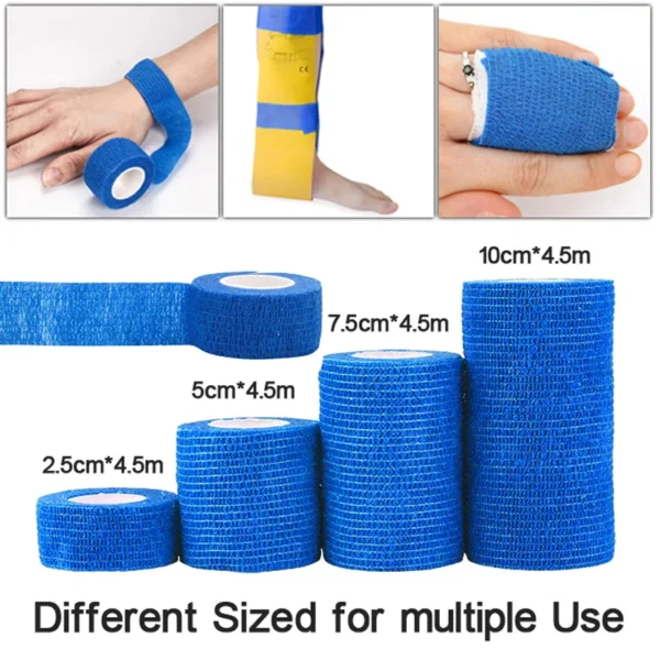 Waterproof Self-Adhesive Elastic Bandage Treatment Gauze Wrap Emergency Muscle Tape First Aid Tool for Finger Joint Knee Pet - Image 3