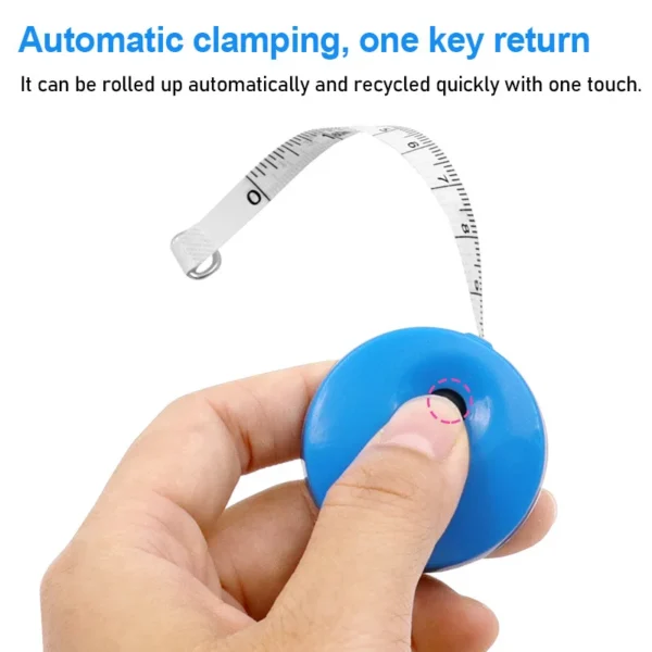 1.5 Meters Candy Color Retractable Rolling Ruler Portable Gift Keychain Tape Measure Clothing Size Sewing Body Measuring Tape - Image 4