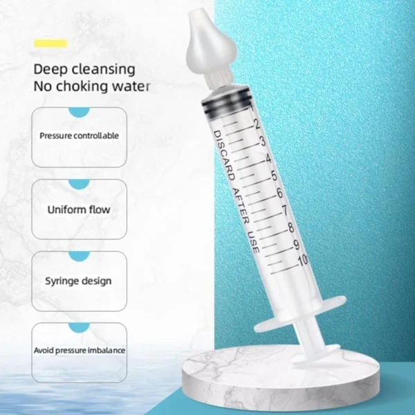 Home Needle Tube Nasal Aspirator Baby Infant Kids Nose Snot Booger Irrigator Mucus Snivel Cleaner Rhinitis Syringe Washer Tube - Image 5