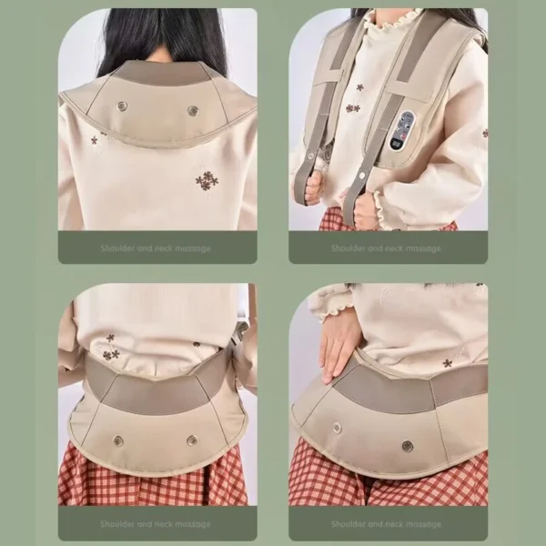 Electric Cervical Back Knocking Masajeador De Espalda Saude Neck Massager Body Percussion Shawl Health Care - Image 5