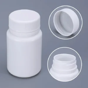 Thicken 10ML Pill Bottle Solid Powder Medicine Pill Reagent Container for Supplements Vitamins and Medicine Travel Dispenser