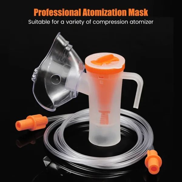 Adult Child Medical Inhaler Tube Pipe Catheter Replace Atomizing Nebulizing Cup Part Mask Accessory for Air Compressor Nebulizer - Image 2