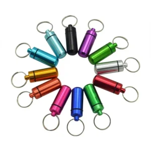 Mini Portable Pill Box Organizer Storage Waterproof Aluminum Cases Tablets Bottle Medicine Vitamin Pillboxs Fish Oils Container