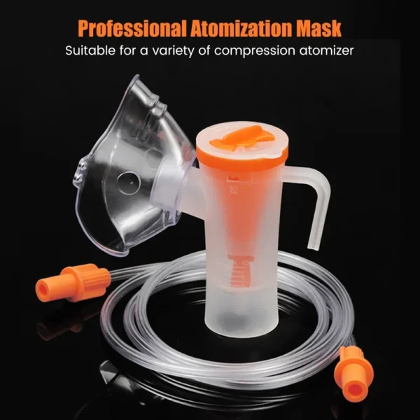 Comp Mist Household Compressor Nebulizer Cup Mouthpieces Adult Child Mask Inhaler Tube Set Accessories Medicine Household Parts - Image 2