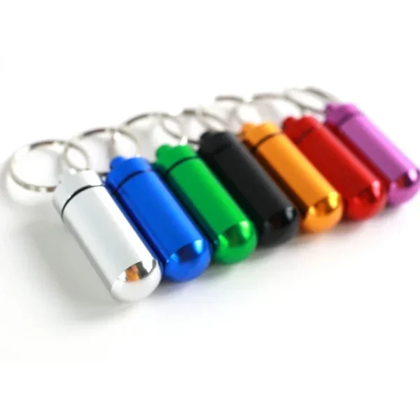 Mini Portable Pill Box Organizer Storage Waterproof Aluminum Cases Tablets Bottle Medicine Vitamin Pillboxs Fish Oils Container - Image 3