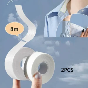 2Roll Collar Sweat Absorbing Pad Disposable Self-Adhesive Breathable Sweat Pads White T-shirt Neck Collar Hat Absorbent Sticker
