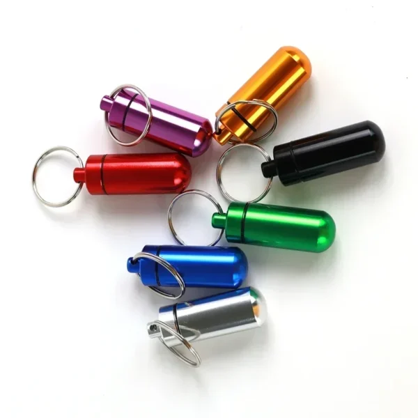 Mini Portable Pill Box Organizer Storage Waterproof Aluminum Cases Tablets Bottle Medicine Vitamin Pillboxs Fish Oils Container - Image 2