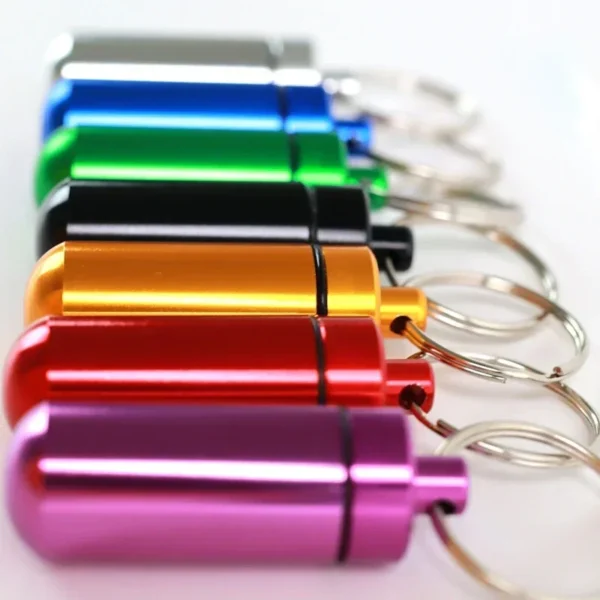 Mini Portable Pill Box Organizer Storage Waterproof Aluminum Cases Tablets Bottle Medicine Vitamin Pillboxs Fish Oils Container - Image 5