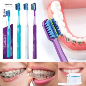1PC Clean Orthodontic Braces Adult Orthodontic Toothbrushes Dental Tooth Brush Soft Bristle Toothbrush For Oral Health Care O2W1