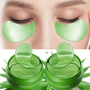 2 Box, Aloe Vera Collagen Crystal Eye Mask Moisturizing And Firming Eye Care Eye Mask