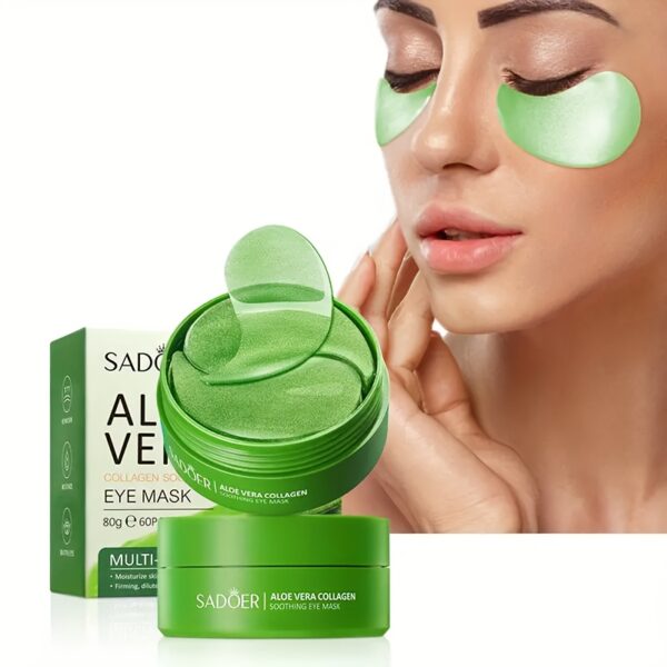 2 Box, Aloe Vera Collagen Crystal Eye Mask Moisturizing And Firming Eye Care Eye Mask - Image 2