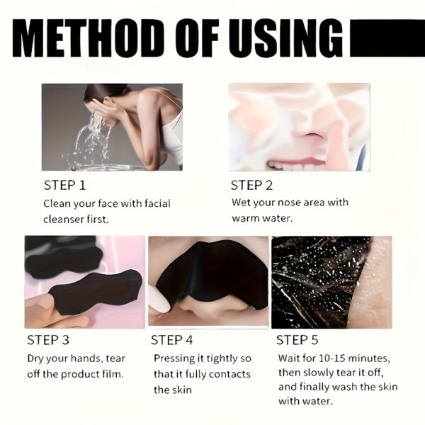 24pcs Alcohol-Free Nose Cleaning Strips with Aloe Vera - Black Pimple Prevention & Absorption, Gentle for All Light Beige Types, Men & Women, Daily Pore Minimizing Facial Care, Nose Cleaner, Easy Application, Multipack Value, Textured Adhesive, Alcoholfree Formula - Image 2