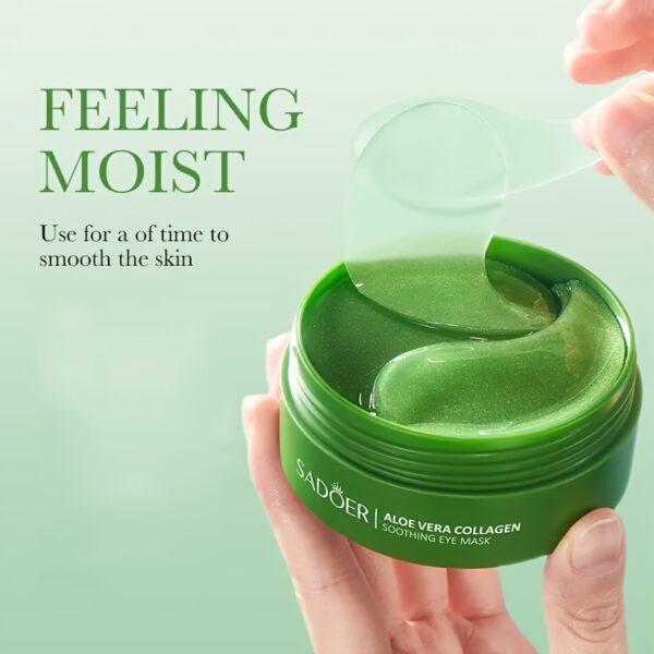 2 Box, Aloe Vera Collagen Crystal Eye Mask Moisturizing And Firming Eye Care Eye Mask - Image 3