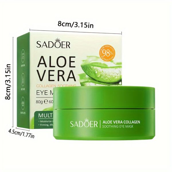2 Box, Aloe Vera Collagen Crystal Eye Mask Moisturizing And Firming Eye Care Eye Mask - Image 4
