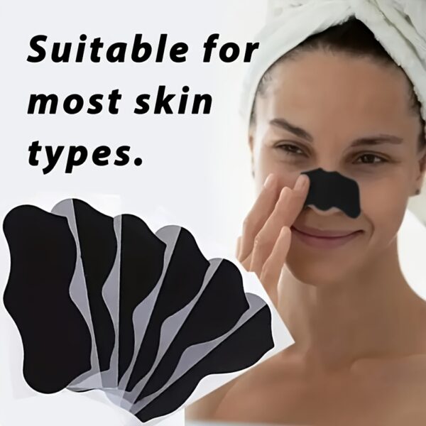 24pcs Alcohol-Free Nose Cleaning Strips with Aloe Vera - Black Pimple Prevention & Absorption, Gentle for All Light Beige Types, Men & Women, Daily Pore Minimizing Facial Care, Nose Cleaner, Easy Application, Multipack Value, Textured Adhesive, Alcoholfree Formula - Image 6