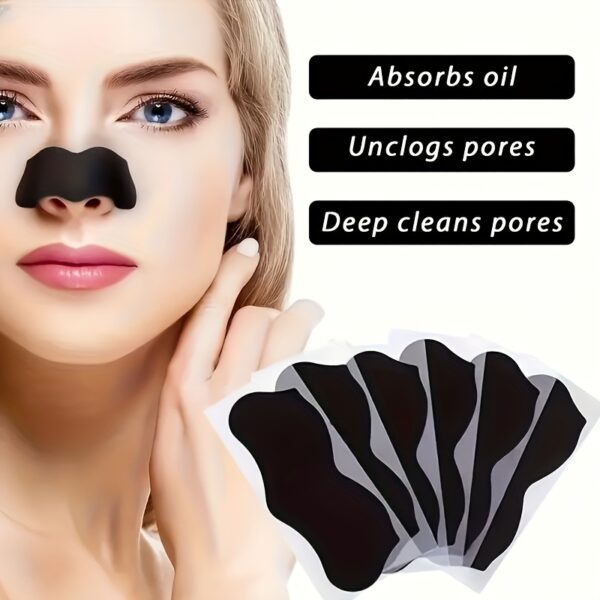24pcs Alcohol-Free Nose Cleaning Strips with Aloe Vera - Black Pimple Prevention & Absorption, Gentle for All Light Beige Types, Men & Women, Daily Pore Minimizing Facial Care, Nose Cleaner, Easy Application, Multipack Value, Textured Adhesive, Alcoholfree Formula - Image 5